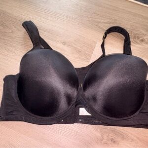 Ashley Stewart Padded Butterfly Bra Elegant Black Women's Bra 42D